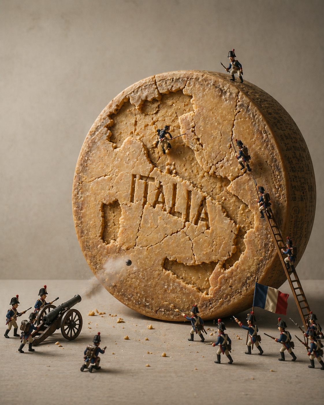 Italia: La Reina de los quesos. Francia supo quedarse con el crédito y la fama.