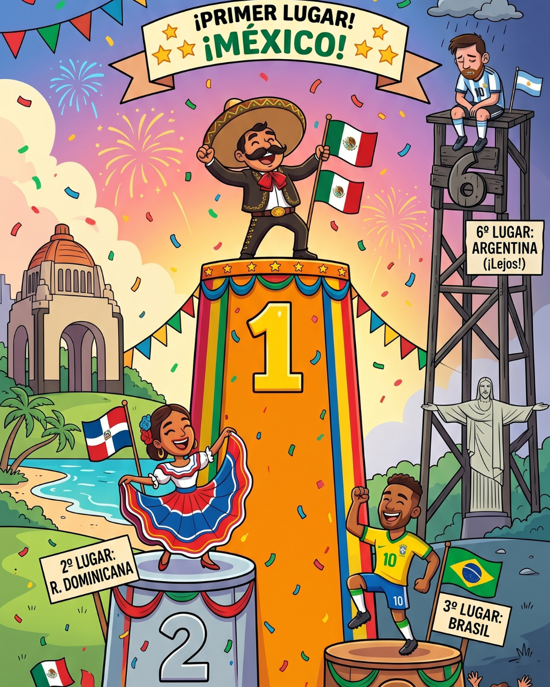 Brasil lleno, República Dominicana de moda y Argentina fantasma. El ranking que nadie en Latinoamérica quiere admitir.